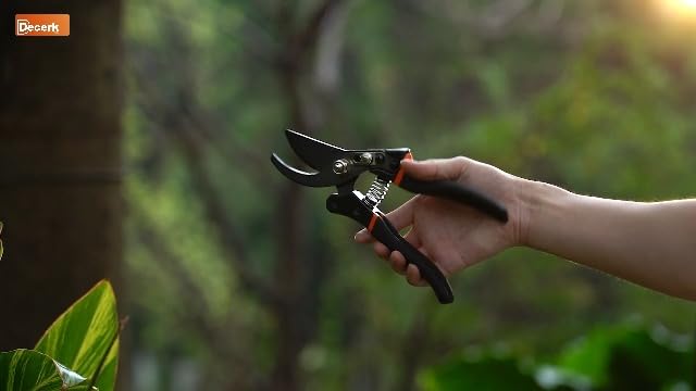 DECERK® 8.5" Professional Pruning Shears, Effortlessly Prunes 3/4" Branches