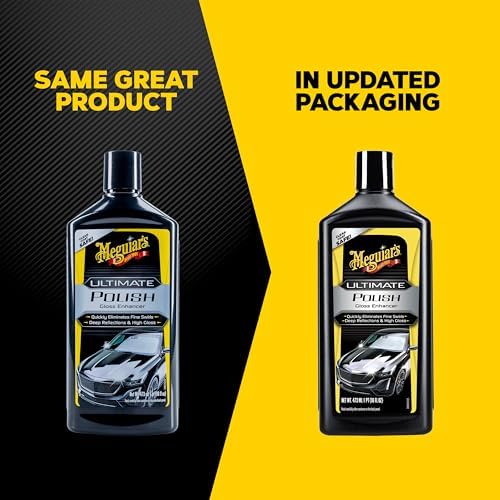 Meguiar’s Ultimate Polish, High-Gloss Polish for a Show Car Shine, 16 oz