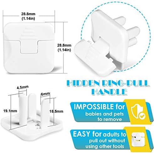 Outlet Covers Babepai 38-Pack White Child Proof Electrical Protector Safety Improved Baby Safety Plug Covers