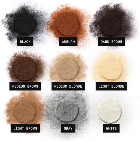 Toppik Hair Building Fibers, Fill In Fine or Thinning Hair Instantly Thicker, Fuller Looking Hair 9 Shades,4 size options