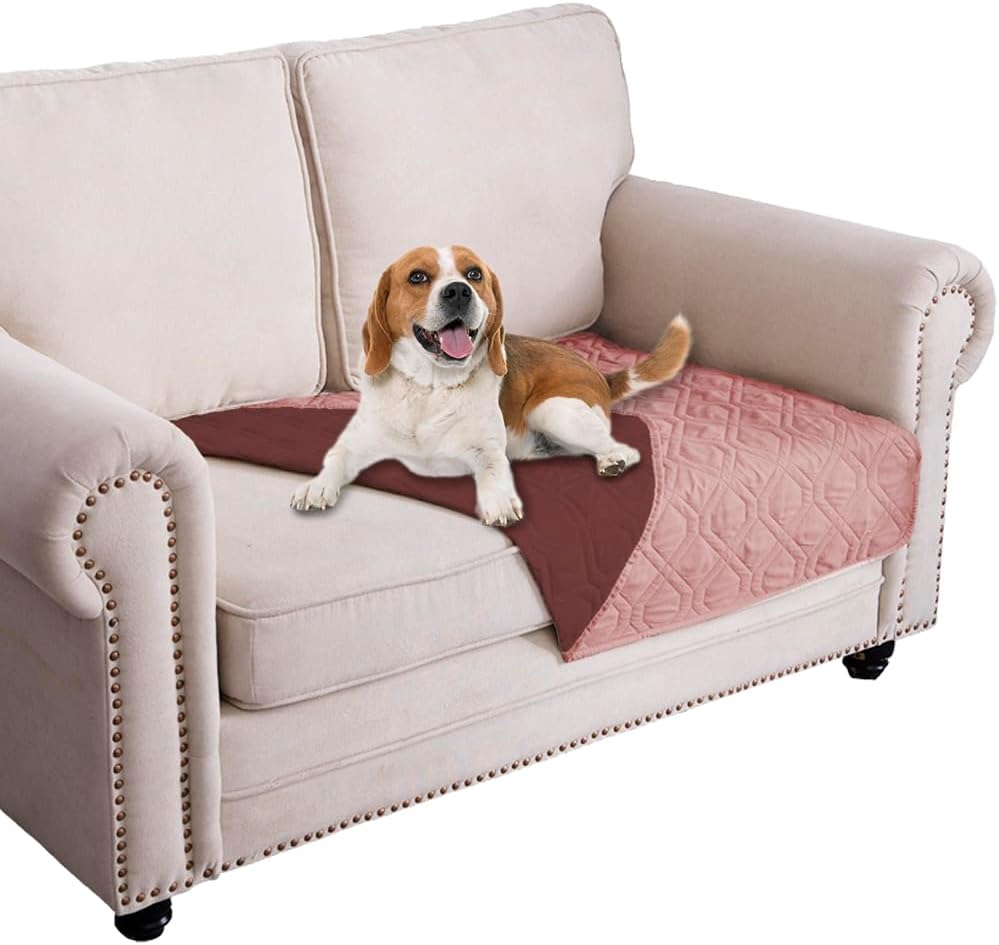 Ameritex Waterproof Dog Bed Blankets Cover for Bed Couch Sofa Reversible