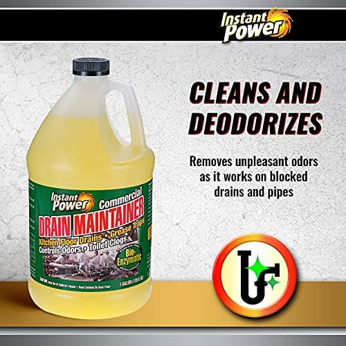 Instant Power Commercial Drain Maintainer & Trap Treatment, 1 Gal