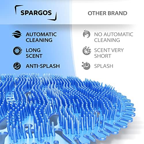 Spargos Urinal Screen Deodorizer, 50 Pack Cakes and Pads