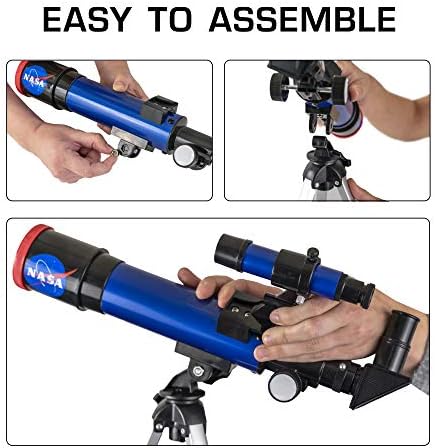 NASA Lunar Telescope for Kids Ages 8-12 with Tripod and Finder Scope