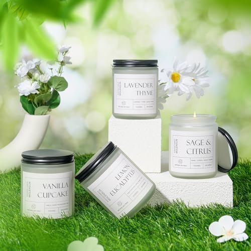Molensun Vanilla Cupcake Scented Candle, Soy Wax 7 oz