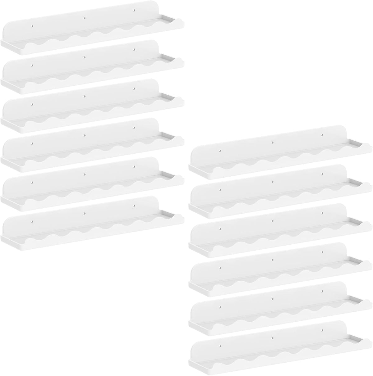 Lifewit Acrylic Floating Shelves for Bathroom 14" Clear, 4 Pack