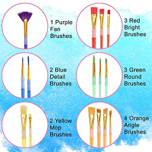 15Pcs Paint Brushes Value Pack