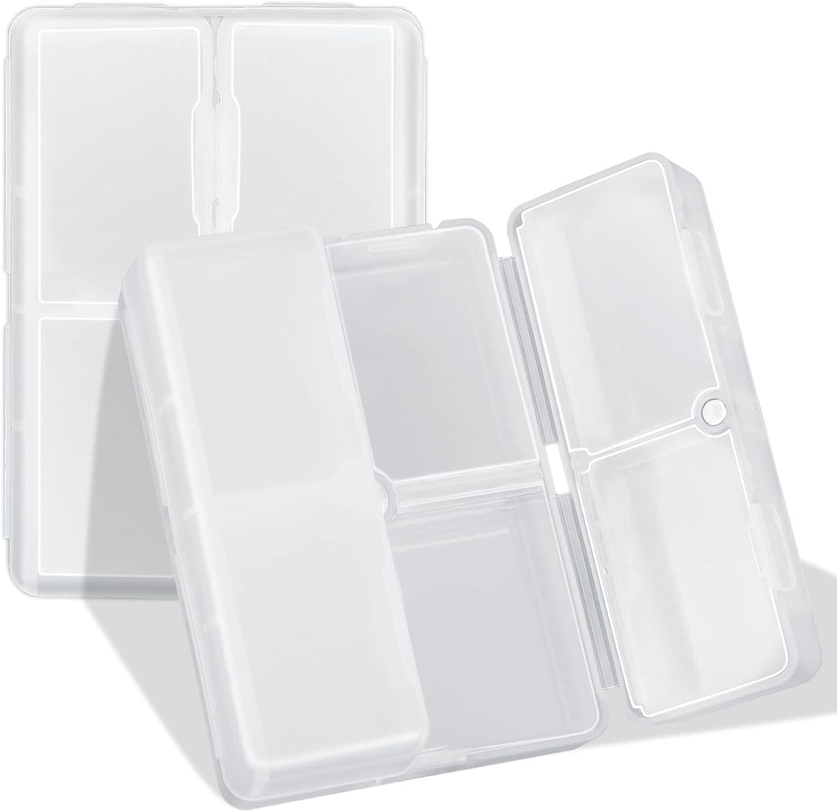 FYY Travel Pill Organizer, 7 Compartments Small Pill Box Medicine Case-Pink