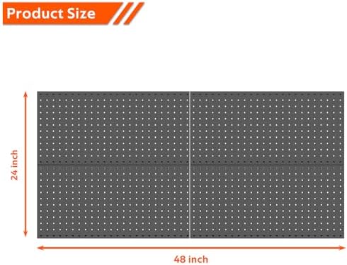 Ultrawall Metal Pegboard Wall Panels, Peg Boards for Garage Tool Storage