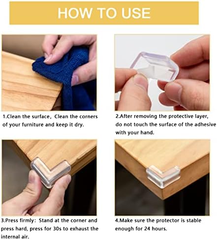 8 Pack Corner Protector for Baby, Clear Corner Protectors,Corner Guard