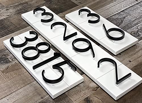 5" Stainless Steel Floating House Number, Metal Modern House Numbers (1)