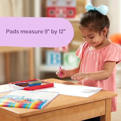 Melissa & Doug Drawing Paper, Sketch Pad, 3-Pack Bundle for Coloring, Writing or Painting (9 x 12 inches) - 50 Sheets Each, Kids Drawing Pad & Art Supplies for Kids Ages 3+ - FSC Certified