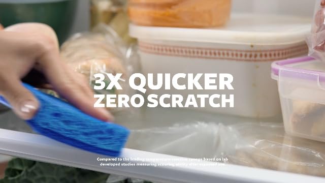 Scotch-Brite Zero Scratch Scrub Sponge, 6 Pack