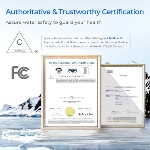 Waterdrop G3P600 Reverse Osmosis System, 600 GPD Tankless RO Water Filter