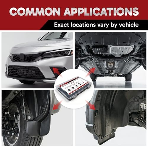 121PCS Bumper, Fender Liner & Splash Shield Retainer Clips Compatible with Honda CR-V 2012-2026, Civic 2006-2020, Accord 2008-2025, Odyssey 2005-2026, Pilot 2016-2025, Acura and More, + Tool