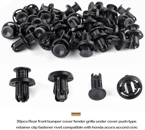 UNIGT 4 in 1 Bumper Fender Liner Clips Fits Honda CR-V Civic Acura Accord