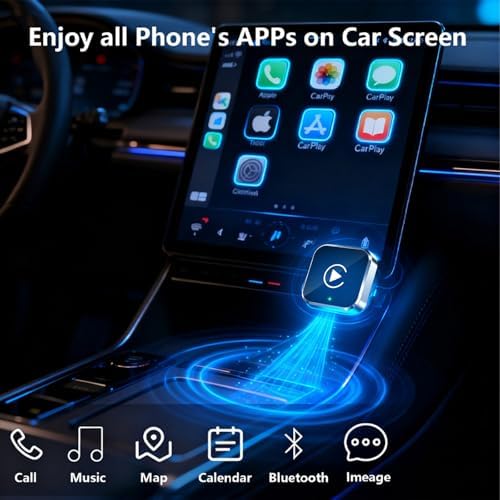 2026 Upgraded Wireless CarPlay Adapter for iPhone & Android Device