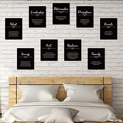 Outus 9 Inspirational Wall Art Prints for Classroom Office, 8x10, Unframed