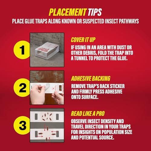 Catchmaster Spider, Roach & Insect Glue Traps, 45 Sticky Traps Indoor