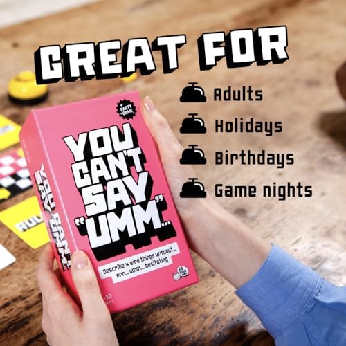 You Can't Say UMM Party Game for Kids and Adults, Ages 8+
