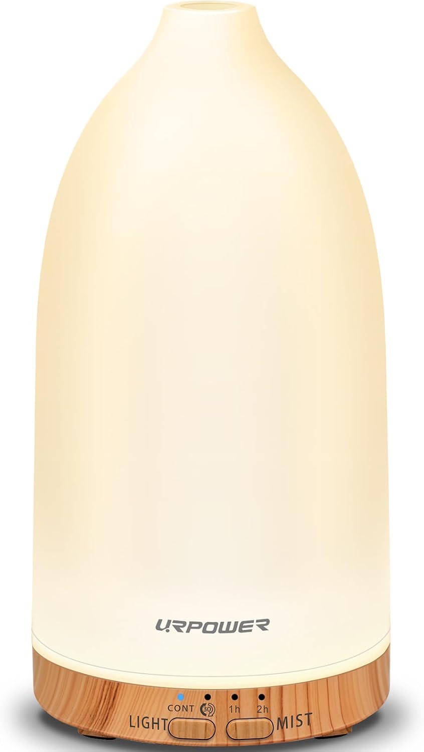 URPOWER 150mL Essential Oil Diffusers for Home Aromatherapy Diffuser