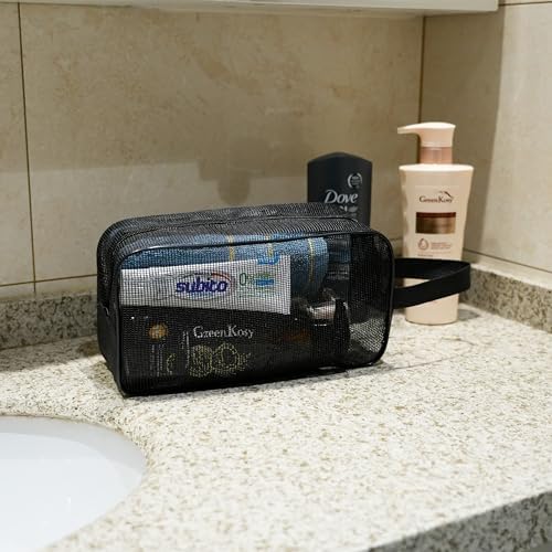 REDSINDA Mesh Shower Caddy Bag for Bathroom Gym Camping Portable Travel Mesh Toiletry Bag for Women Men