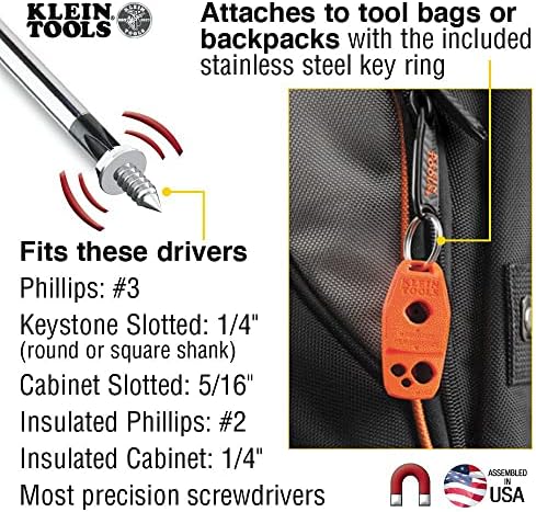 Klein Tools MAG2 Demagnetizer / Magnetizer for Screwdriver Bits and Tips, Makes Tools Magnetic, Home Improvement, Rare-Earth Magnet