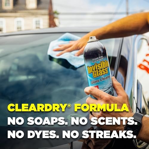 Invisible Glass Premium Glass Cleaner Aerosol Spray, 19 oz (Pack of 2)