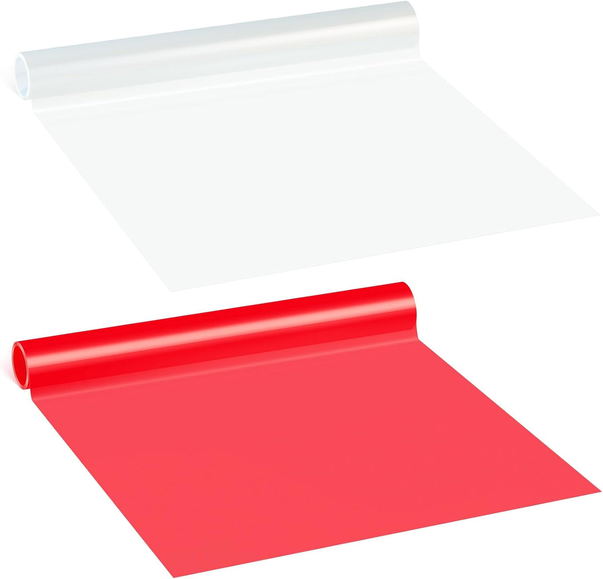 Patelai 16.4 ft x 2 Inches Self Adhesive Repair Light Tape Auto Tail Fog Lights Tint Headlight Lens (Red, Clear, Rolls)