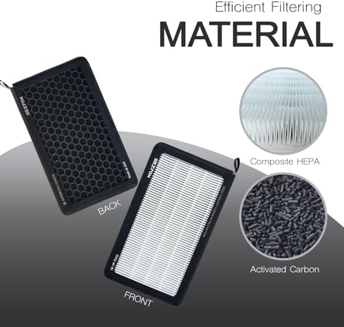 HEPA Cabin Air Filter for Tesla Model 3 Model Y (2016-2026) with Activated Carbon(2-pack) Dual layer Air Filter Replacement