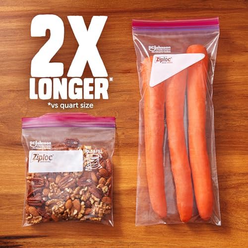 Ziploc Tall Food Storage Bags, 10 Count