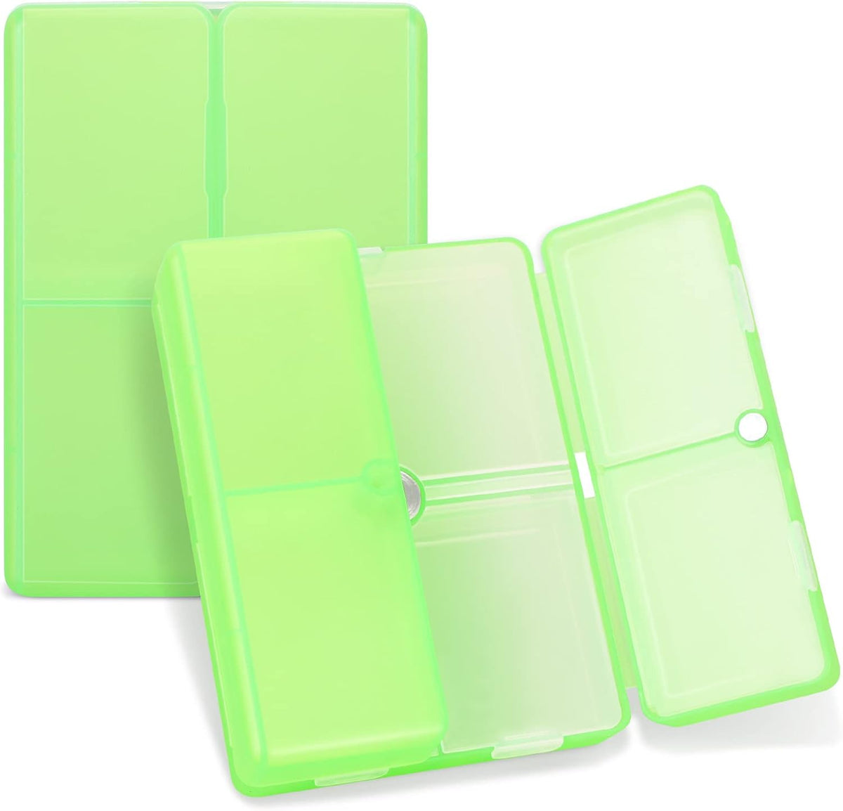 FYY Travel Pill Organizer, 7 Compartments Small Pill Box Medicine Case-Pink
