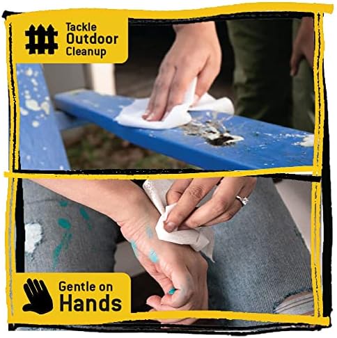 Tub O' Towels Heavy-Duty Multi-Surface Cleaning Wipes – Extra-Large 10" x 12", 90-Count Canister – Removes Grease, Tar, Ink & Tough Stains – Safe for Home, Auto, Garage & More