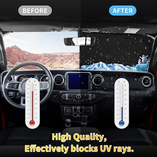 for Toyota Tacoma 2016-2024 2025 2026 Sun Shade Sunshade Windshield Cover