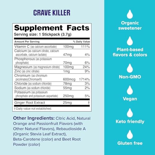 Ultima Replenisher Crave Killer Supplement, Tropical Fusion, 14 Stickpacks