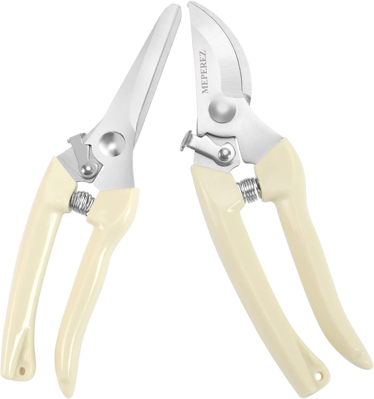 Germany Pruning Shears For Gardening, Arthritis Weak Hand Snips, 4x cutting power trimming, 1-Inch Cut Capacity Garden Clippers, Ergonomic handle, Rust resistant, high strength steel, Sharp