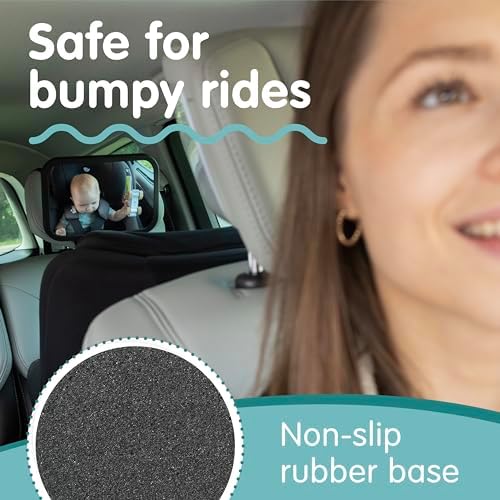 Onco Baby Car Mirror for Rear Facing Seats - Double Award Winning, Non-Slip