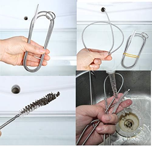 ICEYLI 2 Pack 60 Inch Long Pipe Cleaner Flexible Tube Cleaning Brush