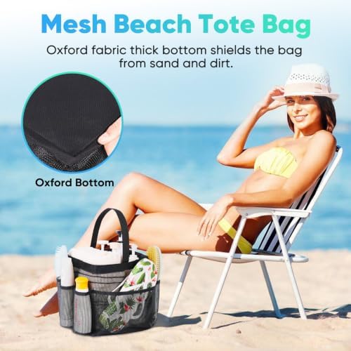 EUDELE Mesh Shower Caddy Portable for College Dorm Room Essentials, Shower Caddy Dorm with 9-Pocket Large Capacity for Beach, Swimming, Gym, Camping, Travel essentials