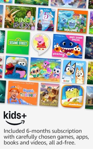 Amazon Fire HD 8 Kids tablet (newest model), ages 3-7. With bright 8" HD screen. Includes ad-free and exclusive content, parental controls and 13-hr battery, 32GB, Blue