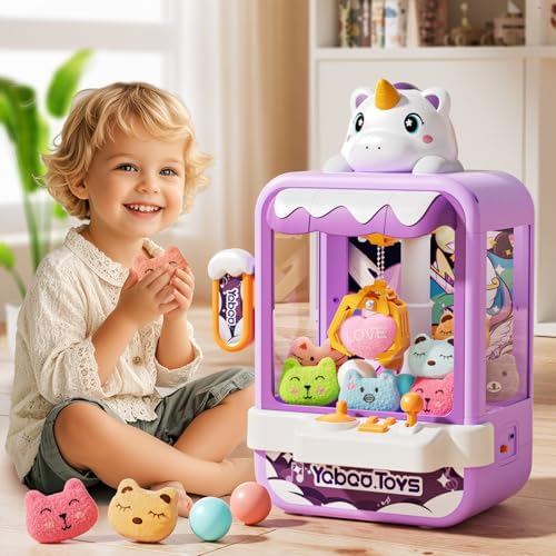 Vanvimen Claw Machine for Kids Girl, Vending Machines Toys for Girls 4 5 6 7 8, Unicorns Girls Toys Age 6-8 4-5, Arcades Game Party Toy Age 6-7,Ideas Birthday Gifts for Girl 4 5 6 9 Year Old