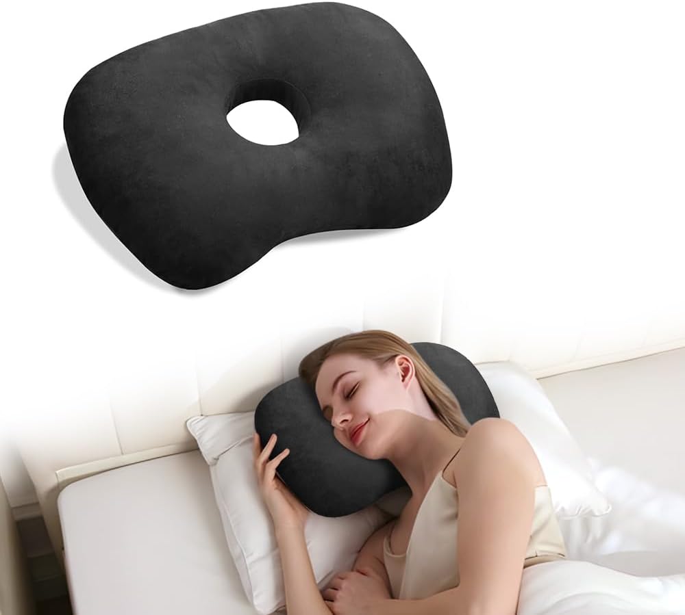 Ear Piercing Pillow with Hole for CNH & Ear Pain Side Sleepers