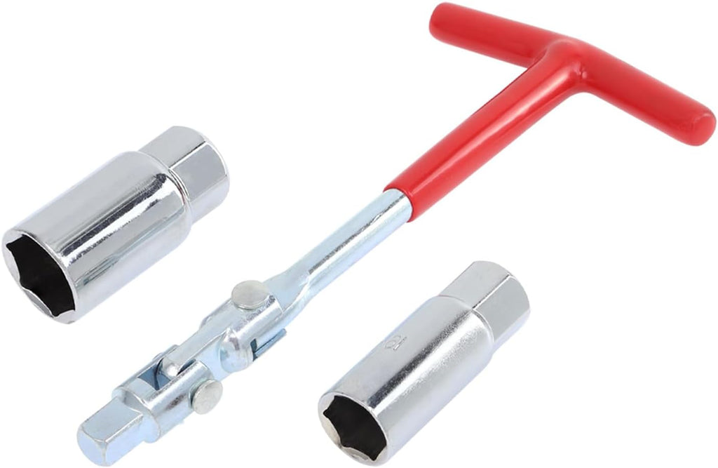 Spark Plug Socket Wrench Set-T-Handle Universal 16mm (5/8") & 21mm (13/16")