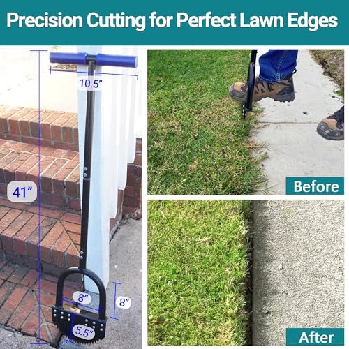 Edger Lawn Tool 41in Border Edger with Tempered Spring Steel Blade