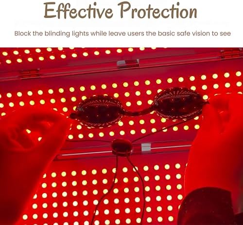 See-Through Safety Goggles Pack of 2, Transparent Safety Glasses for Tanning Use, and Half-clear Eye Protection, 2 Separate Storage Cases Included