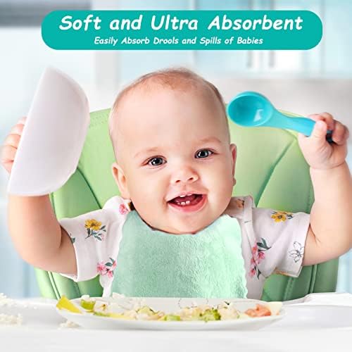 HOMEXCEL Baby Washcloths 24 Pack Microfiber Coral Fleece Soft Wash Cloths