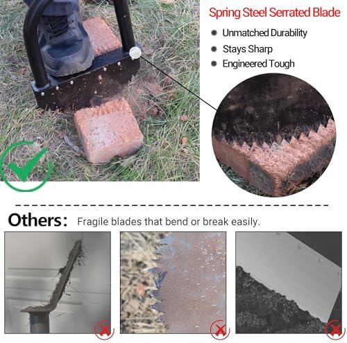 Edger Lawn Tool 41in Border Edger with Tempered Spring Steel Blade