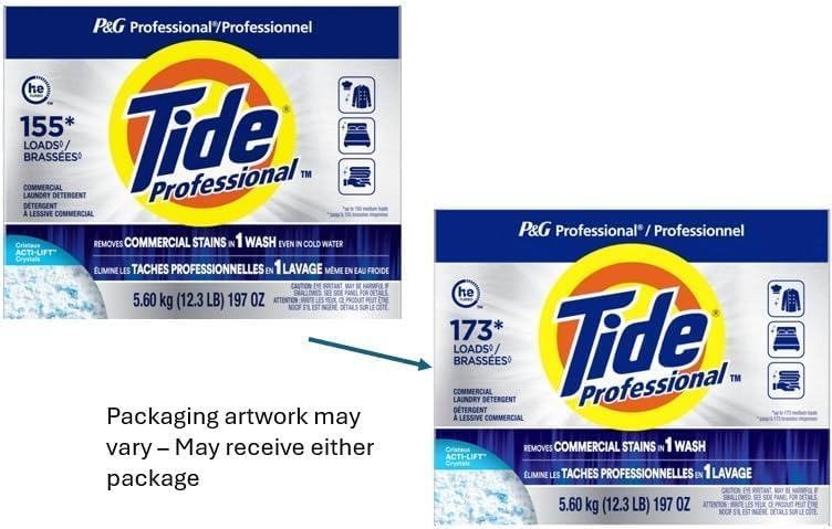 Tide PRO Laundry Detergent Powder Bulk, Commercial Use (173 loads, 197 oz)