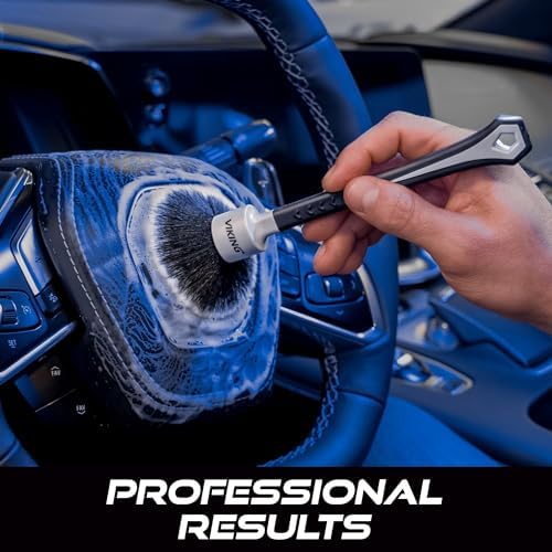 VIKING Car Detail Brush Set, Interior Use, 2 Pack