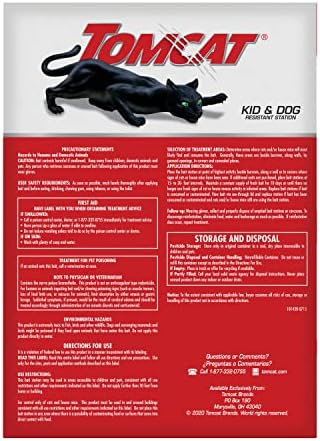 Tomcat Rat & Mouse Killer, Child & Dog Resistant, Disposable Station, 8 oz.
